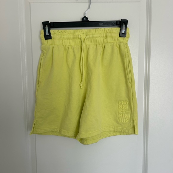 Frankie's Bikinis Lemonade Burl High Waist Sweat Short Small - Picture 3 of 5